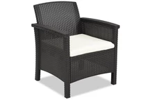 Fauteuil en technorotin marron Venezia Bica