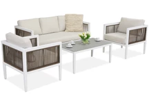 Meubles de jardin en aluminiu Turin Garden Point blanc