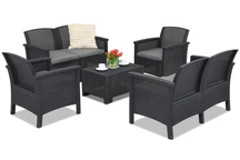 Meubles en rotin Venezia Coffee 6 anthracite Bica