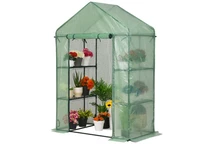 Mini serre de jardin 1,4 x 0,7 x 2 m Garden Point vert
