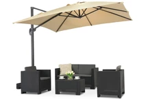 Parasol beige Siena 3x3m Garden Point
