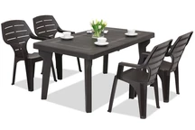 Salon de jardin Bergen/Marne pour 4 personnes Bica marron