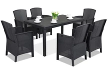 Service de table en polyrotin Lido Premium 6 anthracite Bica