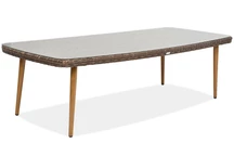 Table de jardin en rotin marron Cordoba Garden Point