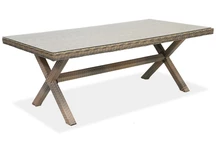 Table en rotin cappuccino London Garden Point