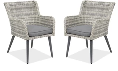 Technorattan stoel Cordoba 2 stuks Garden Point wit