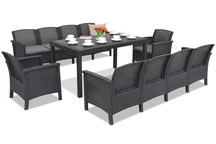 Venezia Apetito Max 10 antraciet technorattan meubels Bica