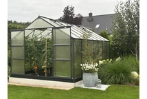 Serre en aluminium Azalia 3,08 x 4,3 m CoverTech anthracite