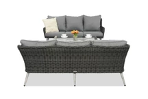 Bilbao Coffee tuinmeubelen met kleine tafel voor 6 personen Garden Point antraciet