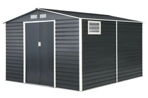 Malmo metalen gereedschapshuis 3,4 x 3,2 m Store Boss antraciet