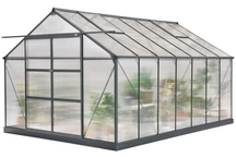 Serre en aluminium Azalia 3,08 x 4,3 m CoverTech anthracite