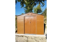 Metalen gereedschapshuisje Malmo 2,7 x 1,9 m Store Boss bruin
