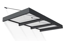 Aluminium deurluifel Sophia XL 1,4 x 2,9 m Palram - Canopia antraciet