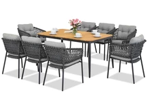 Aluminium meubilair Padva/Almada voor 8 personen Tuinpunt