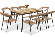 Aluminium meubilair Tarent/Padva voor 8 personen Tuinpunt