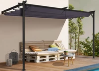 Antraciet terrasoverkapping Santana 3x3 Tuinpunt