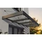 Auvent de porte en aluminium Sophia XL 1,4 x 3,8 m Palram - Canopia anthracite