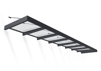 Auvent de porte en aluminium Sophia XL 1,4 x 7,5 m Palram - Canopia anthracite