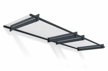 Auvent de porte moderne Nancy 3 m Palram - Auvent anthracite