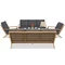 Braga Wood Coffee 8 Garden Point luxe technorattan meubelset