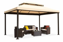 Crèmekleurig tuinpaviljoen Valencia 4x4 m Garden Point