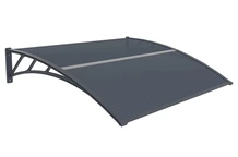 Auvent de porte Tiset 120 x 150cm CoverTech anthracite