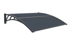 Luifel over deur Tiset 80 x 120cm CoverTech antraciet