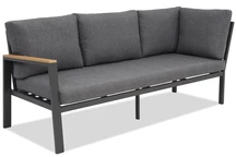 Élément d'angle avec deux dossiers Zakintos anthracite Garden Point
