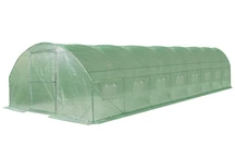 Folie tunnel 4x10m Garden Point groen met deur