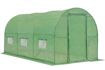 Folietunnel 2x4,5m Tuinpunt groen met deur