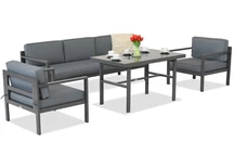 Garden Point Porto Apetito 5 antraciet tuinmeubelset