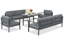 Garden Point Porto Apetito 8 meubles de jardin anthracite