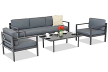 Garden Point Porto Coffee 5 antraciet tuinmeubelset