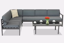 Garden Point Porto Corner 5 meubles d'angle anthracite