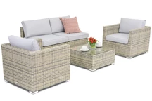 Venice 4 Tuinpunt technorattan tuinmeubelen grijs