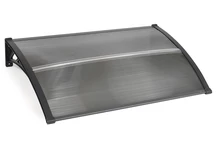Tiset 100 x 200cm CoverTech auvent de porte anthracite