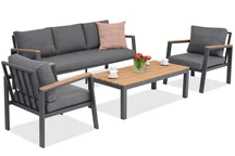 Zakintos Coffee 5 antraciet Garden Point tuinset
