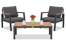 Zakintos Terras antraciet Garden Point terrasmeubelset