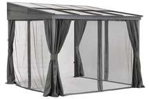 Aluminium terrasoverkapping 3 x 3 m Tarragona Premium Garden Point antraciet