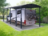 Carport en polycarbonate pour camping car Arcadia Alpine Palram - Canopia 3,6 x 10,5 m (1)