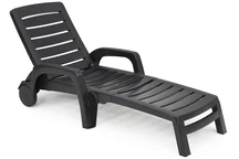 Chaise longue Riva anthracite Bica
