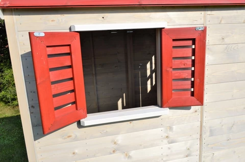 Houten kinderhuisje voor in de tuin Antek