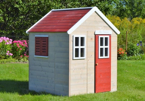 Houten kinderhuisje voor in de tuin Antek