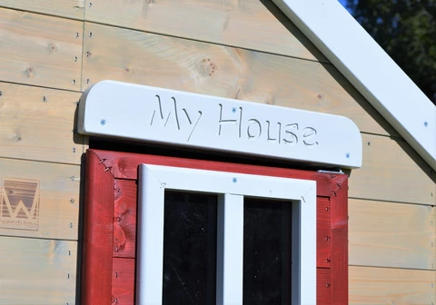 Houten kinderhuisje voor in de tuin Antek