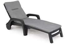 Tuinstoel met kussen Riva antraciet Bica