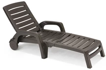 Ligstoel Riva bruin Bica
