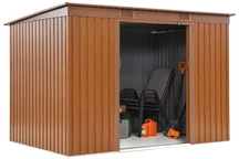 Oklahoma metalen gereedschapshuisje 2,6 x 1,8 m Winkel Boss bruin