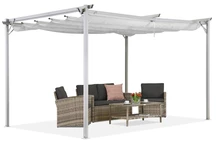 Witte La Palma terraspergola 3x3m Garden Point