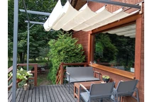 Terrasoverkapping Santana crème 3x3m Tuinpunt