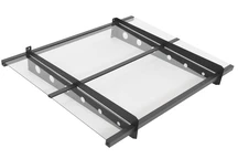 Auvent de porte Dortmund 100 x 80 cm CoverTech anthracite